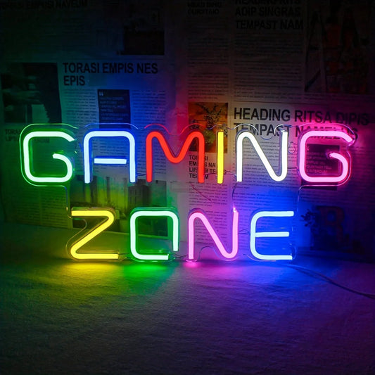 'Gaming Zone' LED neon sign
